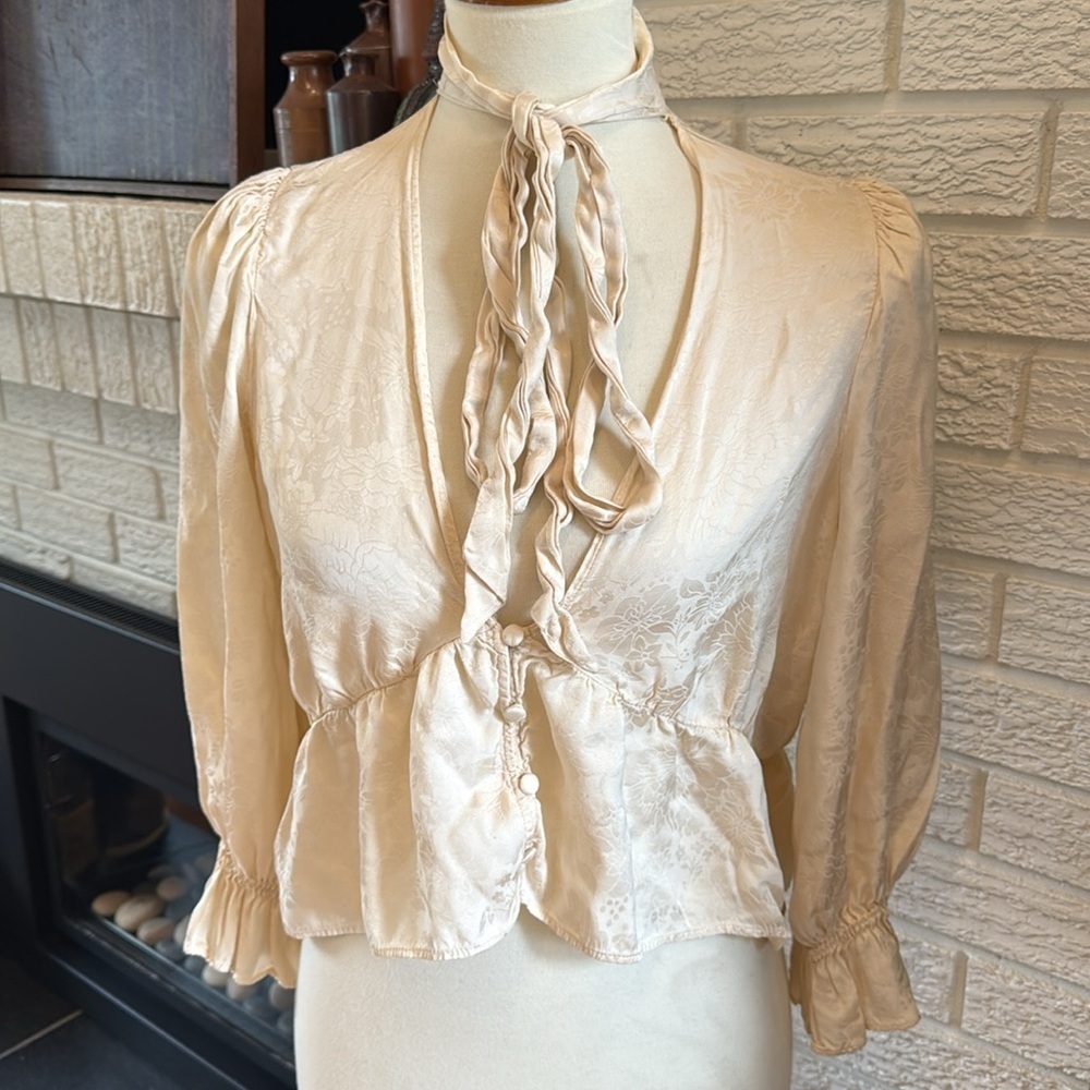 Zara cropped Bohemian top PTP 20 inches clearance price - Picture 4 of 6